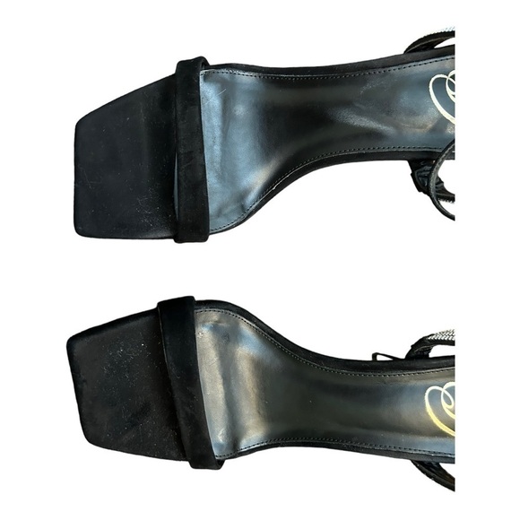 Sam Edelman Ophelia Crystal-Embellished Suede High-Heel Sandals - Picture 5 of 16